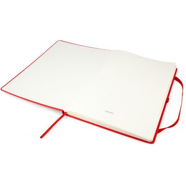 Книга записна Axent Partner Grand 8203-06-A, A4, 210x295 мм, 100 аркушів, клітинка, тверда обкладинка, червона 8203-06-A фото