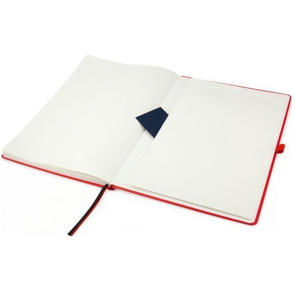 Книга записна Axent Partner Grand 8203-06-A, A4, 210x295 мм, 100 аркушів, клітинка, тверда обкладинка, червона 8203-06-A фото