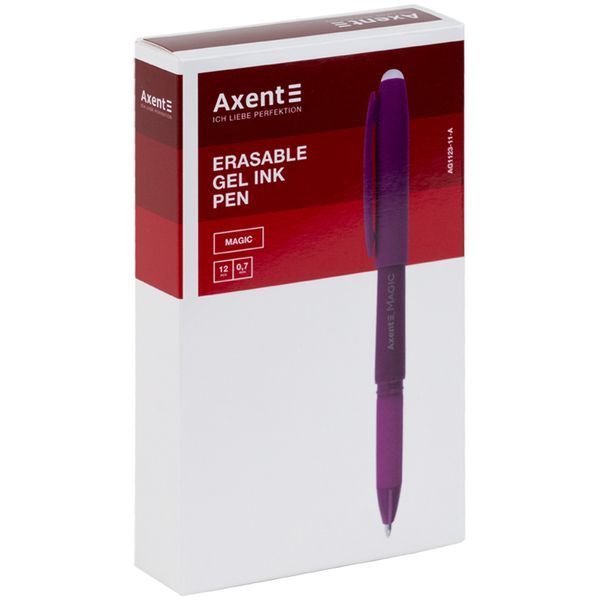 Ручка гелева "пиши-стирай" Axent Magic AG1123-11-A, 0.7 мм, фіолетова AG1123-11-A фото