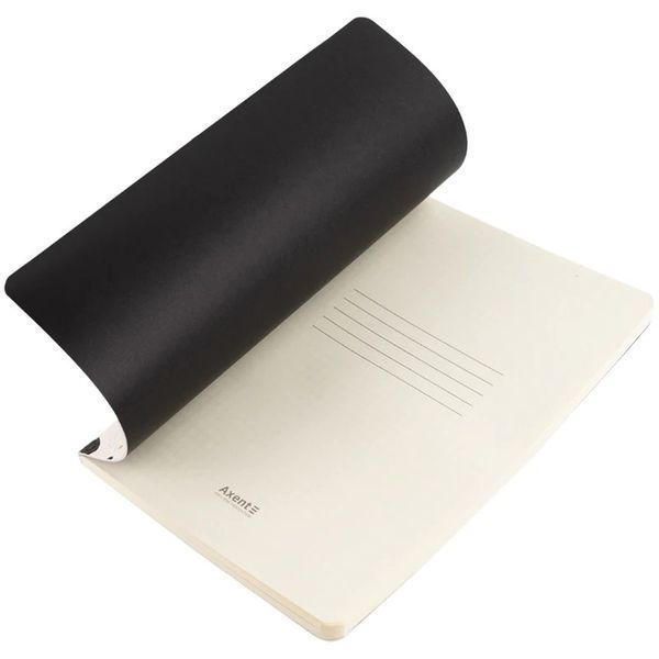 Книга записная Axent Partner Black and White 8710-7-A, А5, 60 листов, клеточка 8710-7-A фото
