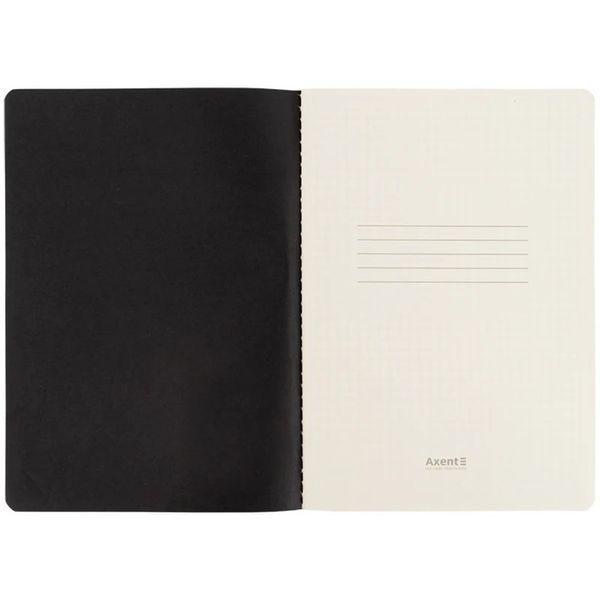 Книга записная Axent Partner Black and White 8710-7-A, А5, 60 листов, клеточка 8710-7-A фото