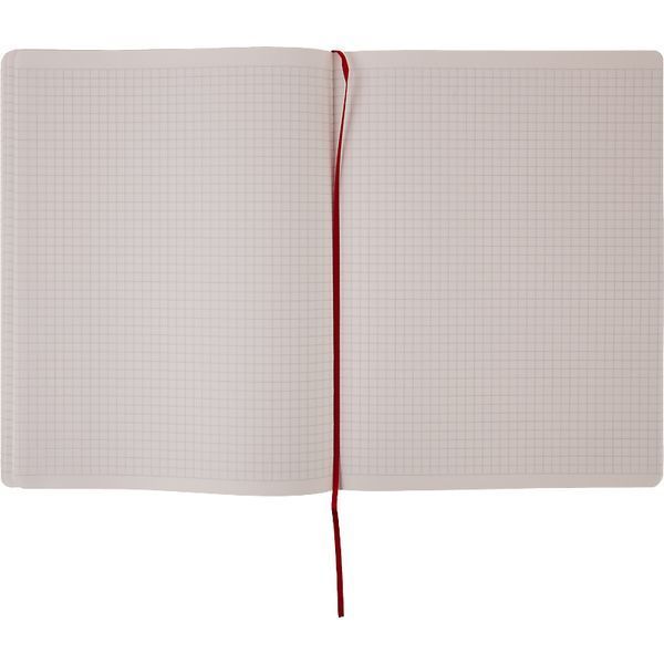 Книга записна Axent Partner Soft L, 8615-06-A, 190x250 мм, 96 аркушів, клітинка, гнучка обкладинка, червона 8615-06-A фото