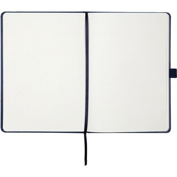 Книга записна Axent Partner 8306-02-A, A5-, 125x195 мм, 96 аркушів, крапка, тверда обкладинка, темно-синя 8306-02-A фото