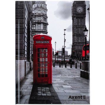 Книга записна Axent R&B Telephone 8457-5-A, А5, 96 аркушів, клітинка, тверда обкладинка 8457-5-A фото