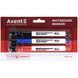 Маркер Axent Whiteboard Magnetic 2555-30-A, 1-5 мм, круглый, набор 3 цветов 2555-30-A фото 2