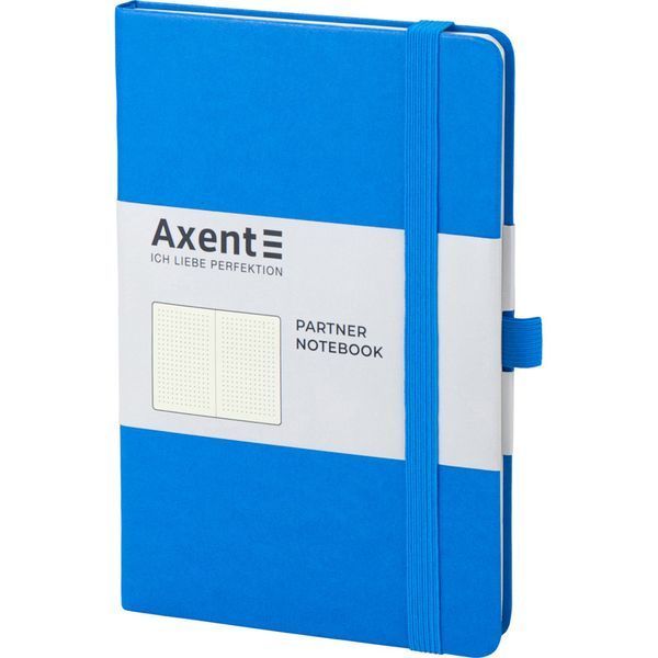 Книга записна Axent Partner 8306-07-A, A5-, 125x195 мм, 96 аркушів, крапка, тверда обкладинка, блакитна 8306-07-A фото