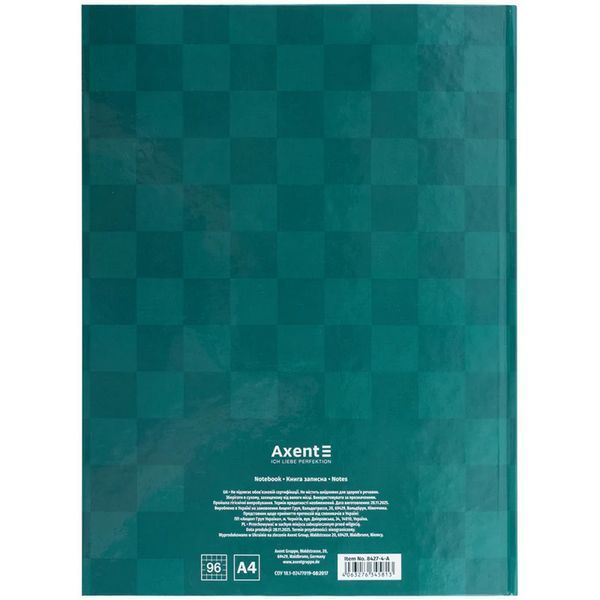 Книга записная Axent Mosaic 8427-4-A, А4- 203*273 мм, 96 листов, клетка 8427-4-A фото