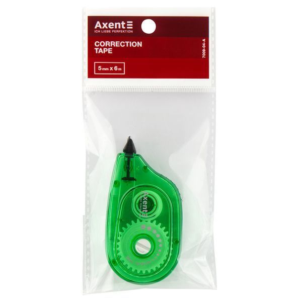 Стрічка корегуюча Axent 7009-04-A, 5 мм х 6 м, зелена 7009-04-A фото