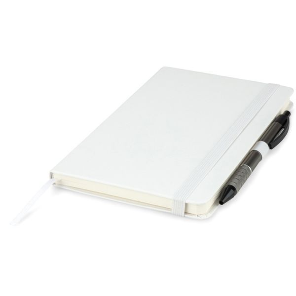 Книга записна Axent Partner 8306-21-A, A5-, 125x195 мм, 96 аркушів, крапка, тверда обкладинка, біла 8306-21-A фото