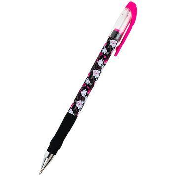 Ручка шариковая Axent AB1049-44-A, Floral Black, 0.5 мм, синяя AB1049-44-A фото