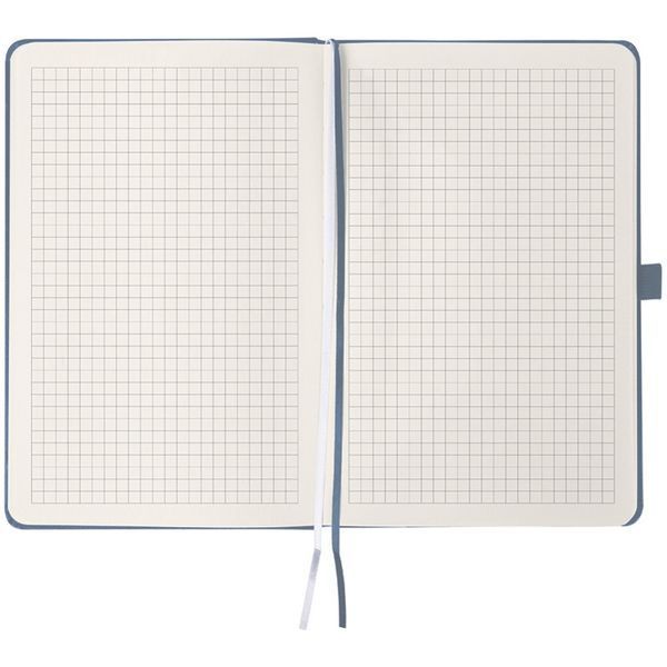 Книга записна Axent Partner 8201-62-A, 125x195 мм, 96 аркушів, клітинка, сіра 8201-62-A фото