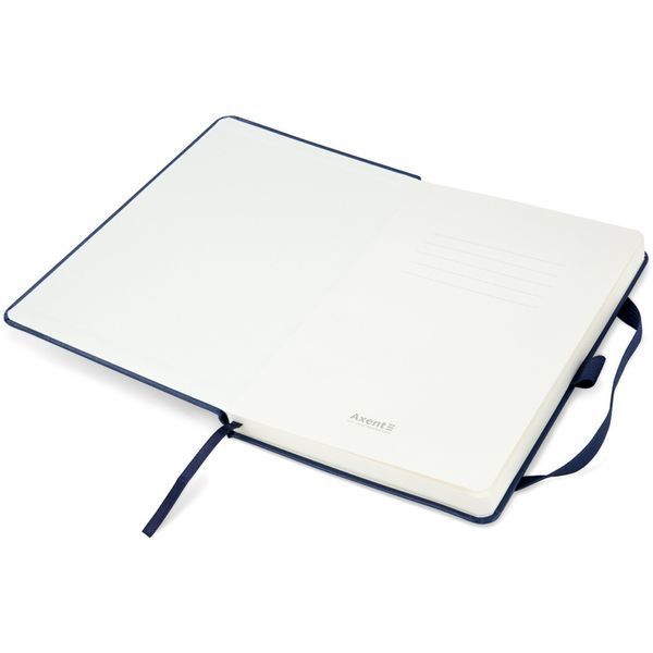 Книга записна Axent Partner 8307-02-A, A5-, 125x195 мм, 96 аркушів, нелінований, тверда обкладинка, темно-синя 8307-02-A фото
