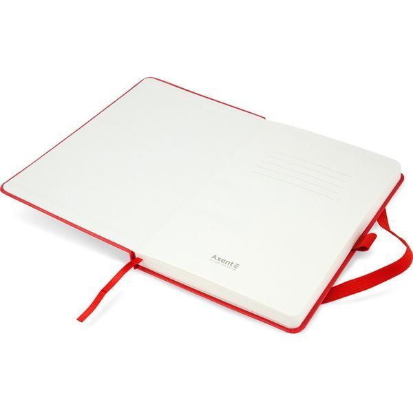 Книга записна Axent Partner 8307-05-A, A5-, 125x195 мм, 96 аркушів, нелінований, тверда обкладинка, червона 8307-05-A фото