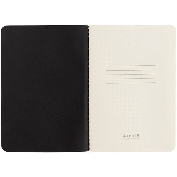 Книга записна Axent Black and White 8711-7-A, А6, 60 аркушів, клітинка 8711-7-A фото