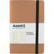 Книга записна Axent Partner Soft 8206-35-A, A5-, 125x195 мм, 96 аркушів, клітинка, гнучка обкладинка, золота 8206-35-A фото 1