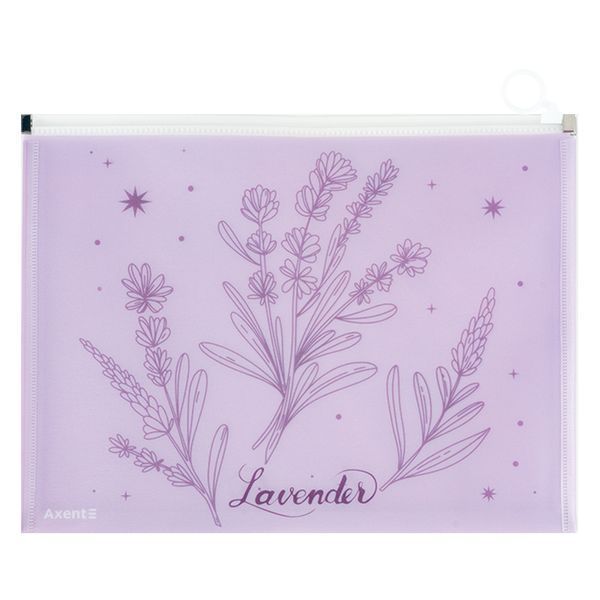 Папка на блискавці zip-lock Axent 1497-37-A Lavender-2, А4+ 1497-37-A фото