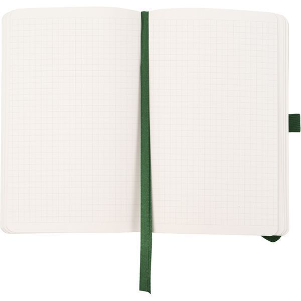 Книга записна Axent Partner Soft Skin 8616-23-A, A5-, 125x195 мм, 96 аркушів, клітинка, гнучка обкладинка, темно зелена 8616-23-A фото
