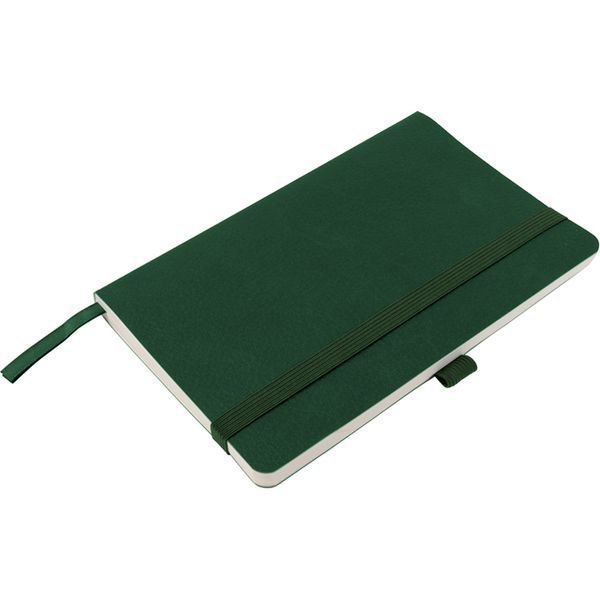 Книга записна Axent Partner Soft Skin 8616-23-A, A5-, 125x195 мм, 96 аркушів, клітинка, гнучка обкладинка, темно зелена 8616-23-A фото