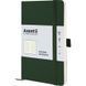 Книга записна Axent Partner Soft Skin 8616-23-A, A5-, 125x195 мм, 96 аркушів, клітинка, гнучка обкладинка, темно зелена 8616-23-A фото 1
