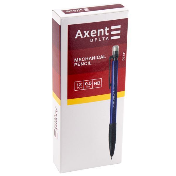 Карандаш механический Axent D2121 с ластиком, HB, 0.5 мм D2121 фото
