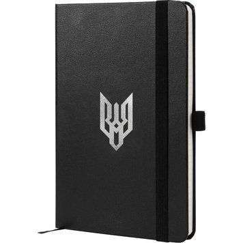 Книга записна Axent Partner Воля 8201-01-1-A, 125*195 мм, 96 аркушів, клітинка, чорна 8201-01-1-A фото