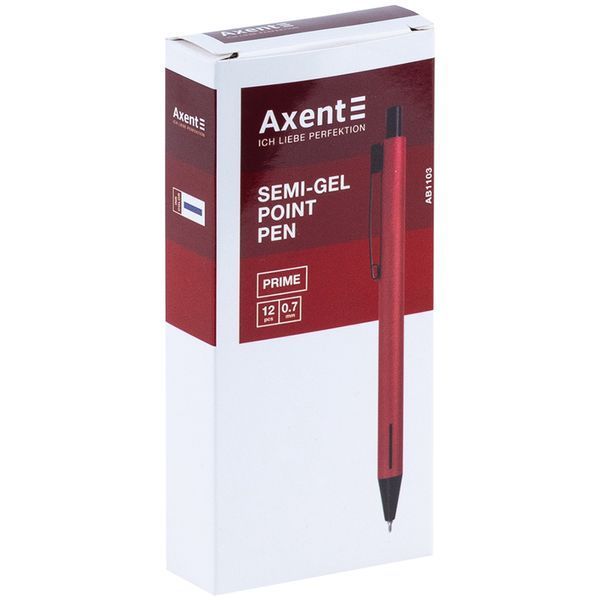 Ручка масляна автоматична Axent Prime AB1103-10-02-A, 0.7 мм, синя AB1103-10-02-A фото