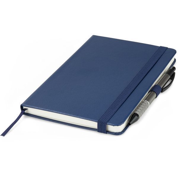 Книга записна Axent Partner 8308-02-A, A5-, 125x195 мм, 96 аркушів, лінія, тверда обкладинка, темно-синя 8308-02-A фото