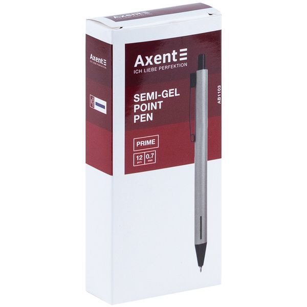 Ручка масляна автоматична Axent Prime AB1103-34-02-A, 0.7 мм, синя AB1103-34-02-A фото
