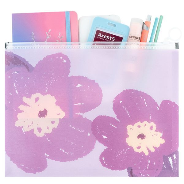 Папка на блискавці zip-lock Axent 1497-39-A Lavender-4, А4+ 1497-39-A фото