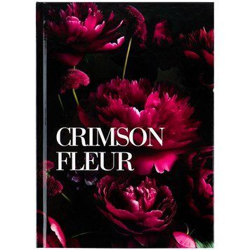 Книга записна Axent Crimson fleur 8459-4-A, А5, 96 аркушів, клітинка, тверда обкладинка 8459-4-A фото