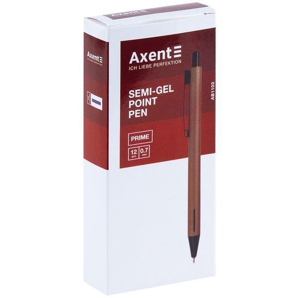 Ручка масляна автоматична Axent Prime AB1103-35-02-A, 0.7 мм, синя AB1103-35-02-A фото