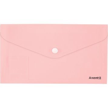 Папка-конверт на кнопці Axent Pastelini 1414-10-A, рожева 1414-10-A фото