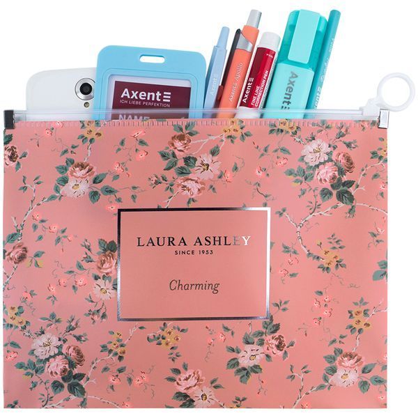 Папка на блискавці zip-lock Axent Laura Ashley, Charming 1498-30-A, А5+ 1498-30-A фото