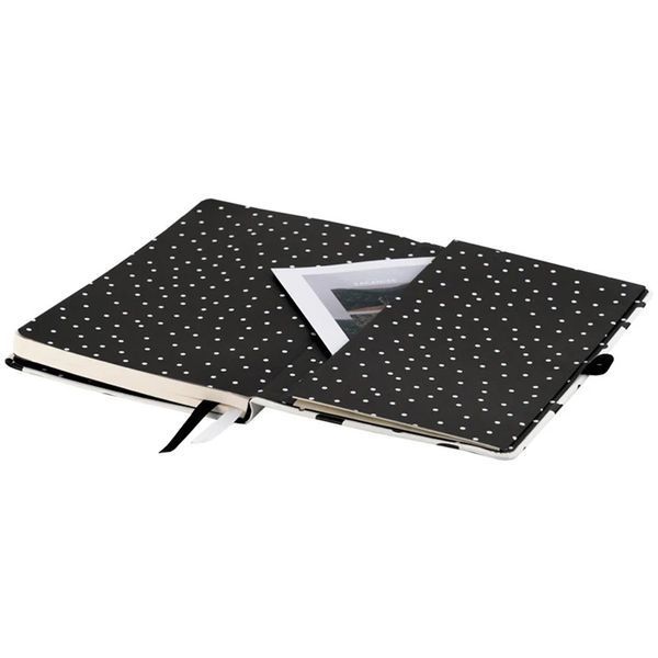 Книга записна Axent Partner Black and White 8621-10-A, 125x195 мм, 96 аркушів, клітинка 8621-10-A фото