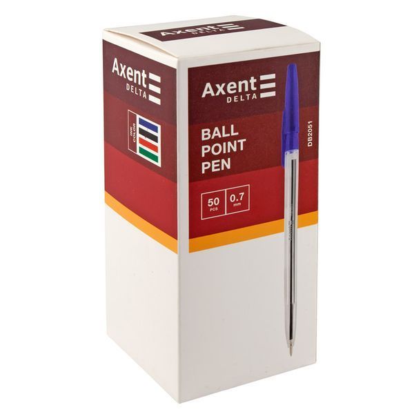 Ручка кулькова Axent Delta DB2051-01, 0.7 мм, чорна DB2051-01 фото