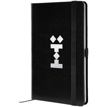 Книга записна Axent Partner Ї 8201-01-8-A, 125x195 мм, 96 аркушів, клітинка, чорна 8201-01-8-A фото