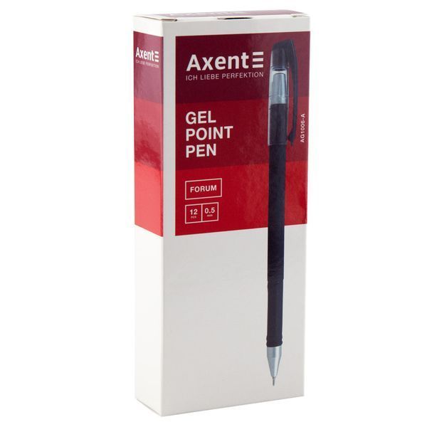 Ручка гелева Axent Forum AG1006-06-A, 0.5 мм, червона AG1006-06-A фото