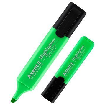 Маркер Axent Highlighter 2531-04-A, 1-5 мм, клиноподібний зелений 2531-04-A фото