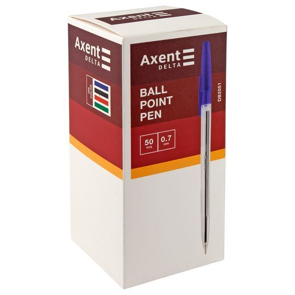 Ручка кулькова Axent Delta DB2051-06, 0.7 мм, червона DB2051-06 фото