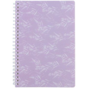 Блокнот на спiралi Axent Lavender 1 8033-1-A, А5, 80 аркушів, клітинка, пластикова обкладинка 8033-1-A фото