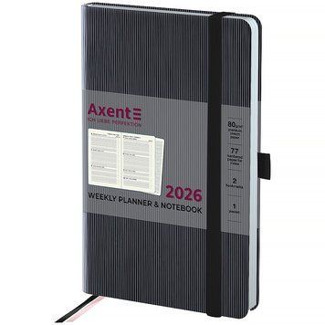 Еженедельник 2026 Axent Partner Lines 8515-26-01-A, 125x195 мм, черный 8515-26-01-A фото