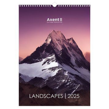 Календар настінний 2025 Axent Landscapes 8804-25-1-A, А3 8804-25-1-A фото