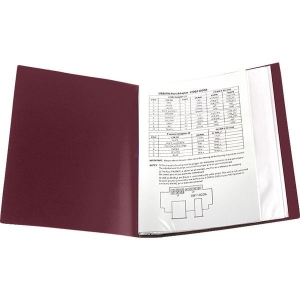 Дисплей-книга Axent 1030-04-A, А4, 30 файлiв, бордова 1030-04-A фото
