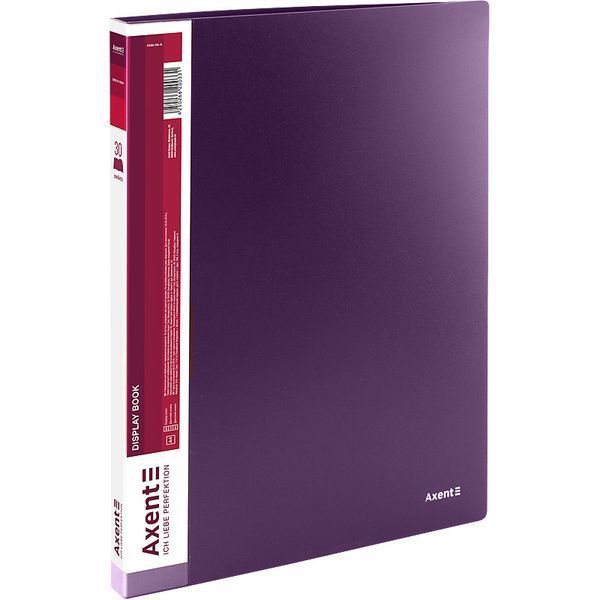 Дисплей-книга Axent 1030-11-A, A4, 30 файлів, сливова 1030-11-A фото