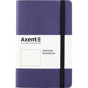 Книга записна Axent Partner Soft 8310-38-A, A5-, 125x195 мм, 96 аркушів, крапка, гнучка обкладинка, синя 8310-38-A фото