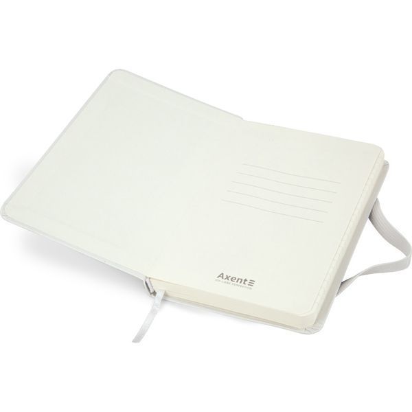Книга записна Axent Partner 8301-21-A, A6-, 95x140 мм, 96 аркушів, клітинка, тверда обкладинка, біла 8301-21-A фото