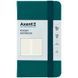 Книга записна Axent Partner 8301-31-A, 90x150 мм, 96 аркушів, клітинка, тверда обкладинка, малахіт 8301-31-A фото 1