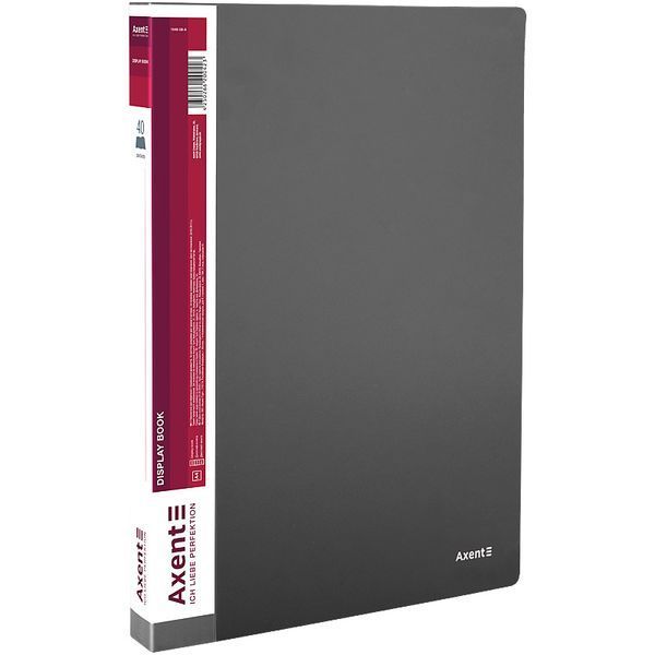 Дисплей-книга Axent 1040-03-A, А4, 40 файлiв, сіра 1040-03-A фото