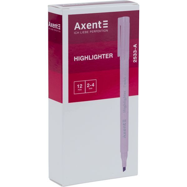 Маркер Axent Highlighter Pastel 2533-36-A, 2-4 мм, клиновидный, лавандовый 2533-36-A фото