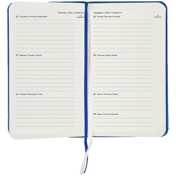 Щотижневик 2026 Axent Pocket Strong 8508-26-38-A, 90x150 мм, класичний синій 8508-26-38-A фото